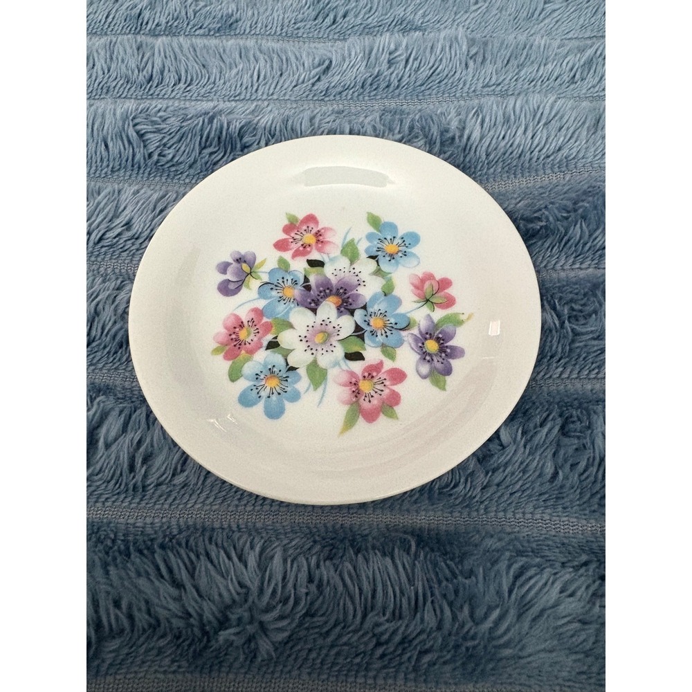 Limoges France Small Decorative Plate Floral Design